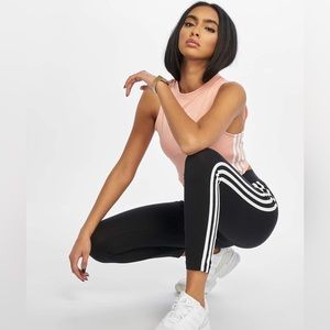 Adidas Women's Climalite  3-Stripes High-Rise Ankle Tights